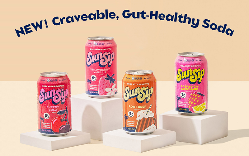 Gut health leaders, Health-Ade, launch SunSip, a brand new line of sodas with benefits